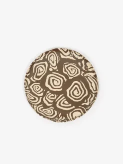 Mellow Ceramic Whirl Plate - Dark Brown