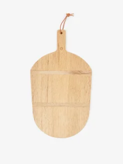 House Doctor Carve Circular Cutting Board - Natural Wood