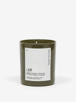 She's Lost Control I Am Protected Candle - Green