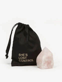 She's Lost Control Love Is The Answer Rose Quartz Large Crystal - Pink