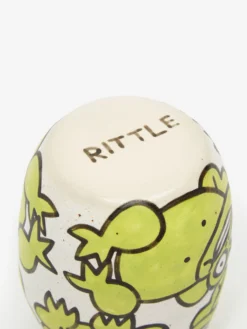 Rittle King Handmade Frog Vase - White -Fine Household Products 84926 F RITTLE KING HANDMADE FROG VASE WHITE AW22 GOODHOOD 3