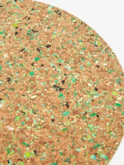 Yod And Co Speckled Cork Placemat 30cm - Green -Fine Household Products 86437 F YOD AND CO SPECKLED CORK PLACEMAT 30CM GREEN AW22 GOODHOOD 11372 scaled