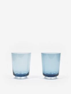 Muuto Raise Large Glasses Set Of 2 - Dark Blue
