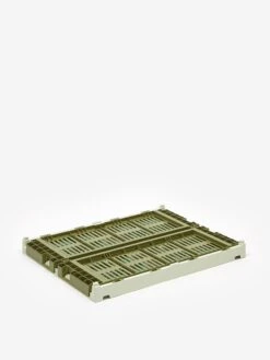 HAY Recycled Colour Crate Mix - Medium - Olive/Dark Mint 5 HAY Recycled Colour Crate Mix - Medium - Olive/Dark Mint -Fine Household Products 88457 F HAY RECYCLED COLOUR CRATE MIX MEDIUM OLIVE DARK MINT AW22 GOODHOOD 16637