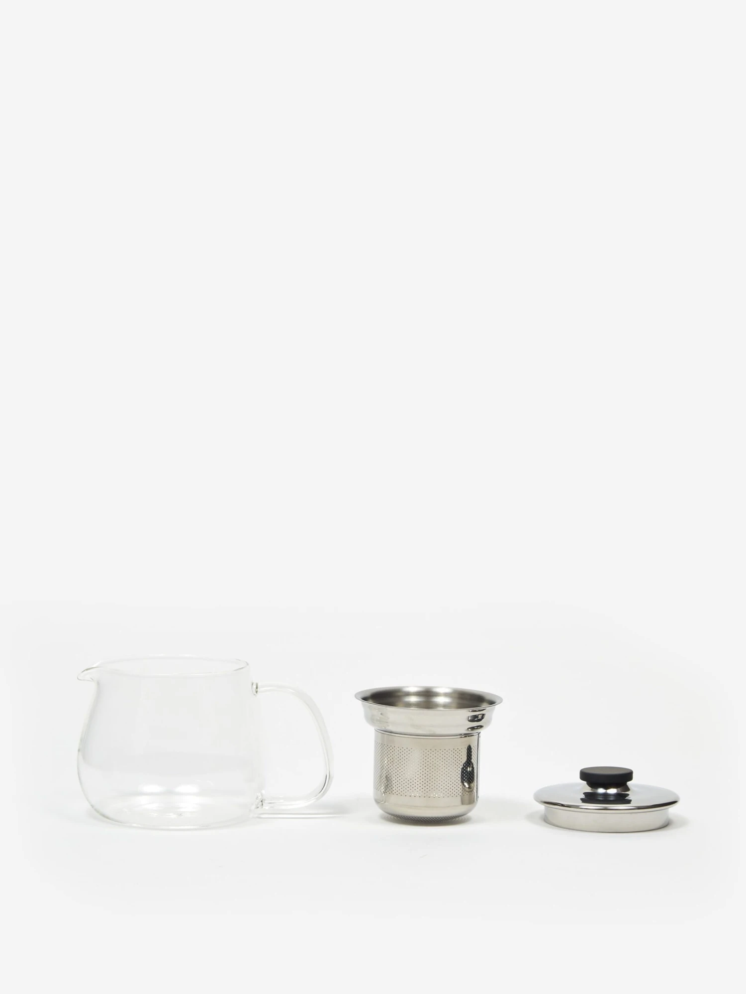 Kinto UNITEA Stainless Steel Teapot Set - Small - Clear - Image 2