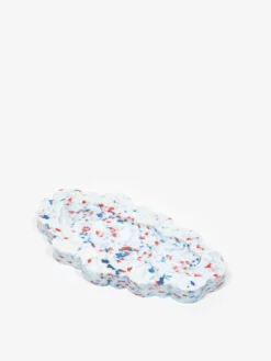 Space Available Upcycled Plastic Clouded Tray - White