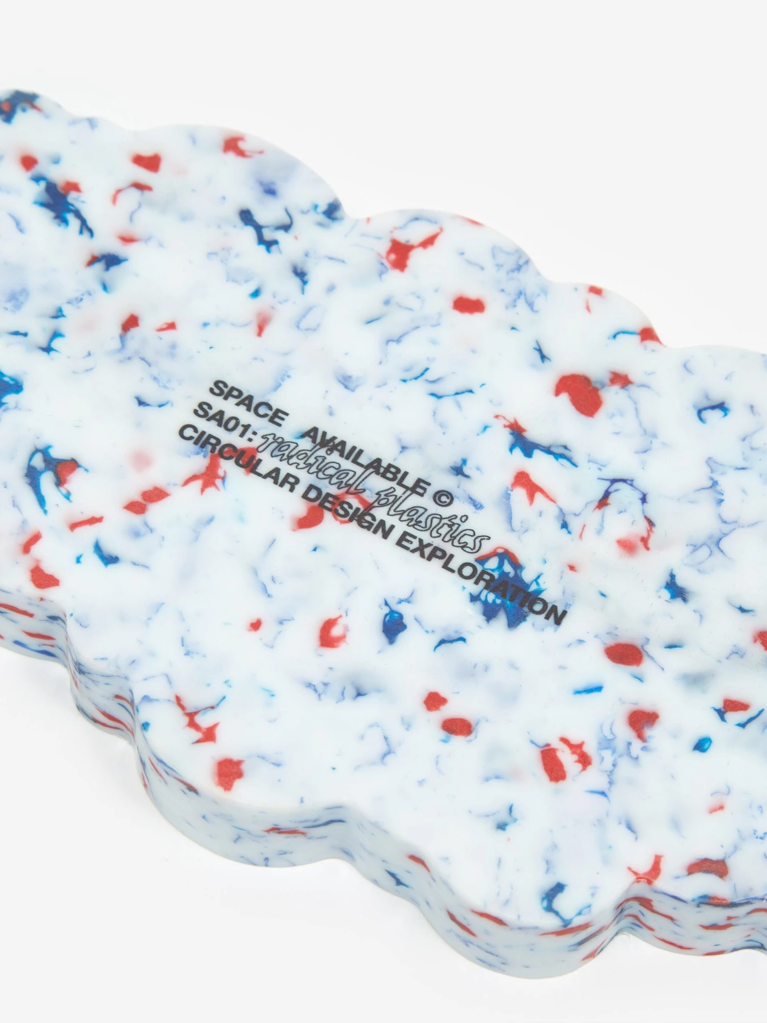 Space Available Upcycled Plastic Clouded Tray - White 5 Space Available Upcycled Plastic Clouded Tray - White - Image 5