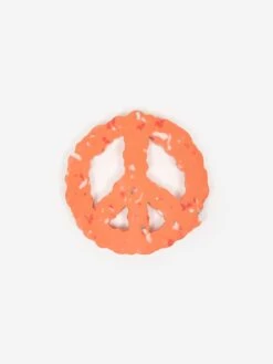 Space Available Upcycled Plastic Peace Coaster - Set Of 4 - Orange -Fine Household Products 89943 F SPACE AVAILABLE UPCYCLED PLASTIC PEACE COASTER SET OF 4 ORANGE SS23 GOODHOOD 25599