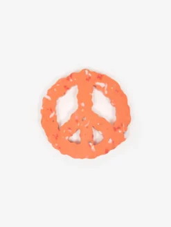 Space Available Upcycled Plastic Peace Coaster - Set Of 4 - Orange -Fine Household Products 89943 F SPACE AVAILABLE UPCYCLED PLASTIC PEACE COASTER SET OF 4 ORANGE SS23 GOODHOOD 25599 scaled