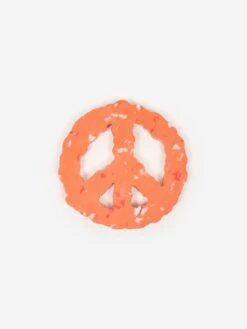 Space Available Upcycled Plastic Peace Coaster - Set Of 4 - Orange -Fine Household Products 89943 F SPACE AVAILABLE UPCYCLED PLASTIC PEACE COASTER SET OF 4 ORANGE SS23 GOODHOOD 25600