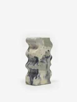Smith And Goat X Goodhood Concrete Wavy Vase - Green And Lilac -Fine Household Products 93260 F SMITH AND GOAT X GOODHOOD CONCRETE WAVY VASE GREEN AND LILAC SS23 GOODHOOD 35050