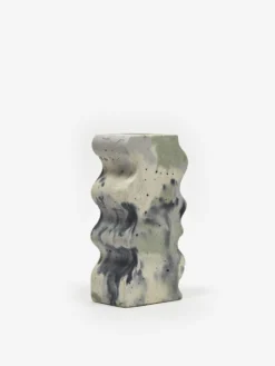 Smith And Goat X Goodhood Concrete Wavy Vase - Green And Lilac -Fine Household Products 93260 F SMITH AND GOAT X GOODHOOD CONCRETE WAVY VASE GREEN AND LILAC SS23 GOODHOOD 35050 scaled