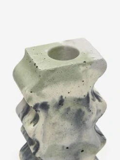 Smith And Goat X Goodhood Concrete Wavy Vase - Green And Lilac -Fine Household Products 93260 F SMITH AND GOAT X GOODHOOD CONCRETE WAVY VASE GREEN AND LILAC SS23 GOODHOOD 35052