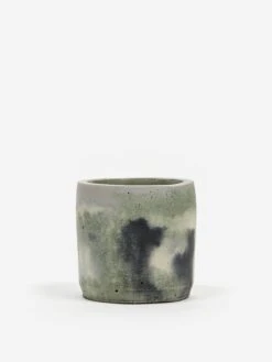 Smith And Goat X Goodhood Medium Concrete Plant Pot - Green And Lilac -Fine Household Products 93271 F SMITH AND GOAT X GOODHOOD MEDIUM CONCRETE PLANT POT GREEN AND LILAC SS23 GOODHOOD 35057