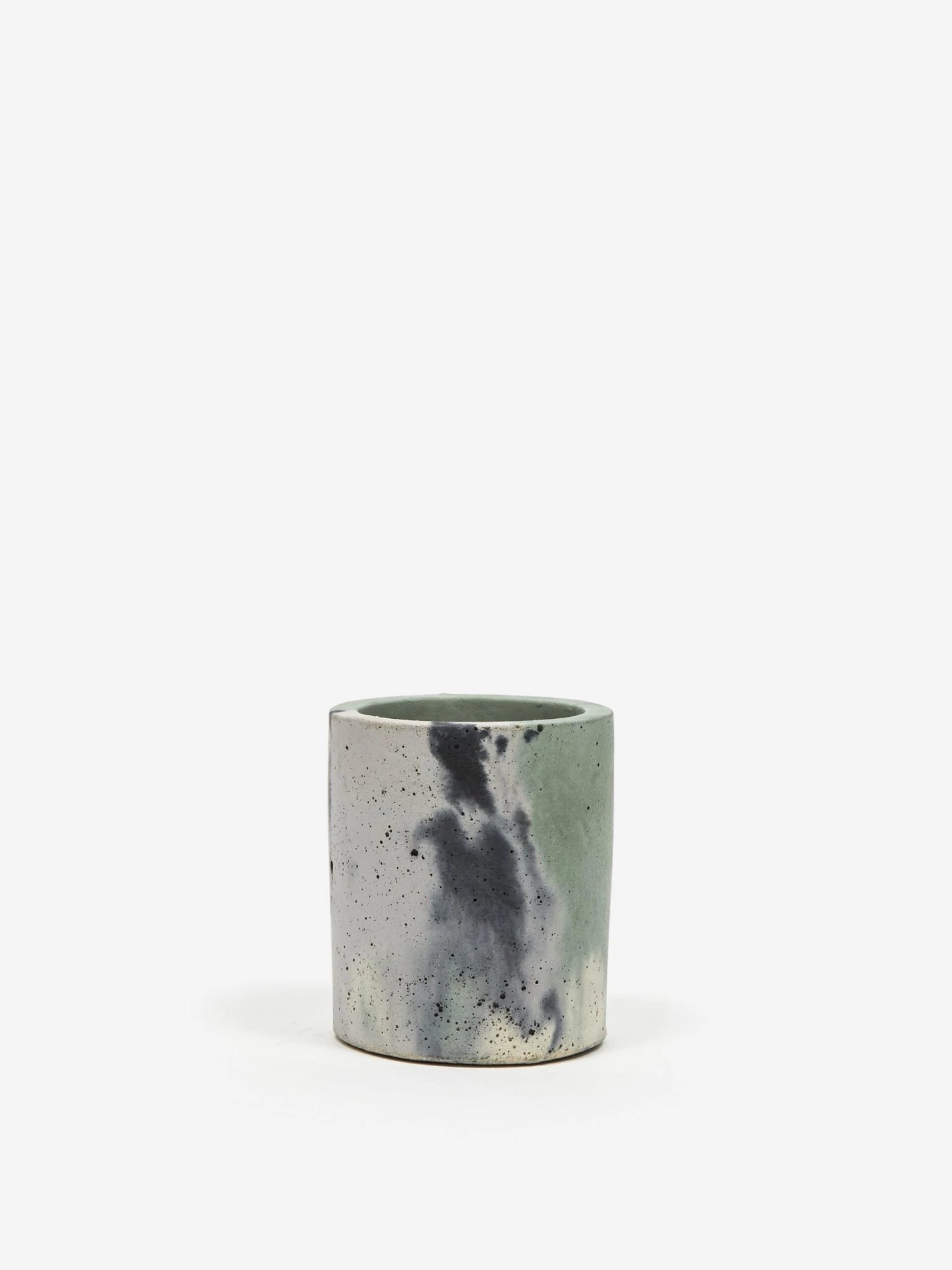 Smith And Goat X Goodhood Small Concrete Plant Pot - Green And Lilac 4 Smith And Goat X Goodhood Small Concrete Plant Pot - Green And Lilac - Image 4
