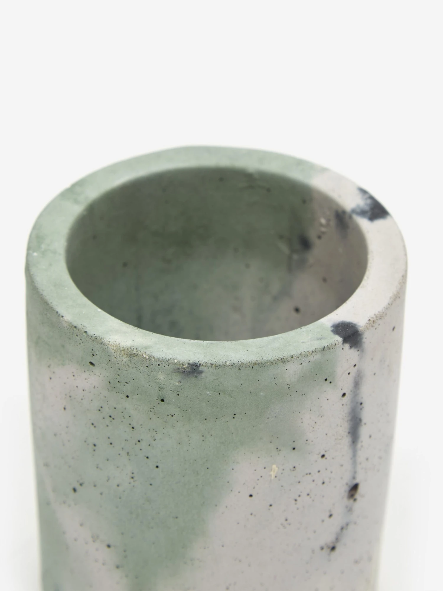 Smith And Goat X Goodhood Small Concrete Plant Pot - Green And Lilac 2 Smith And Goat X Goodhood Small Concrete Plant Pot - Green And Lilac - Image 2