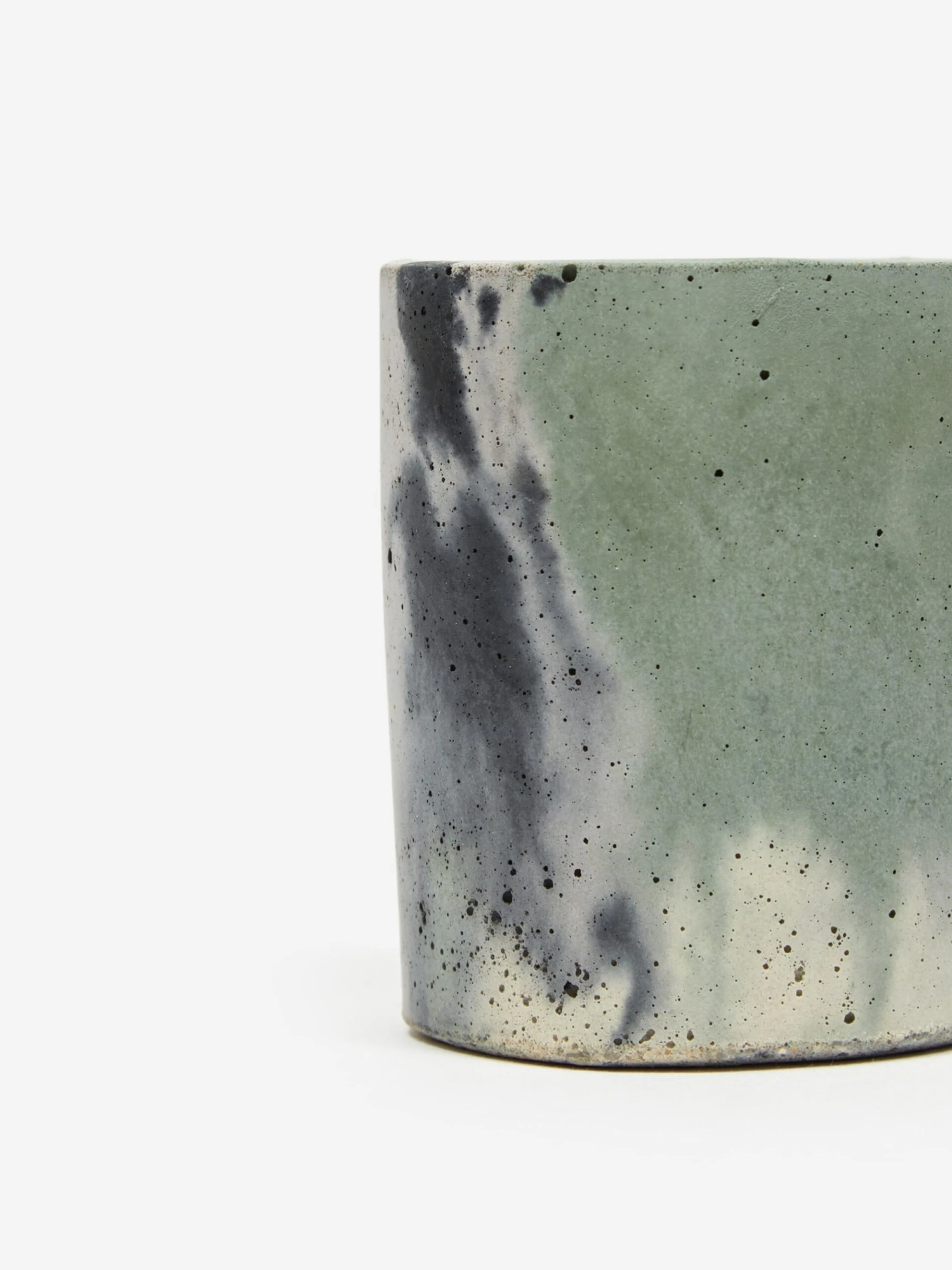 Smith And Goat X Goodhood Small Concrete Plant Pot - Green And Lilac 3 Smith And Goat X Goodhood Small Concrete Plant Pot - Green And Lilac - Image 3