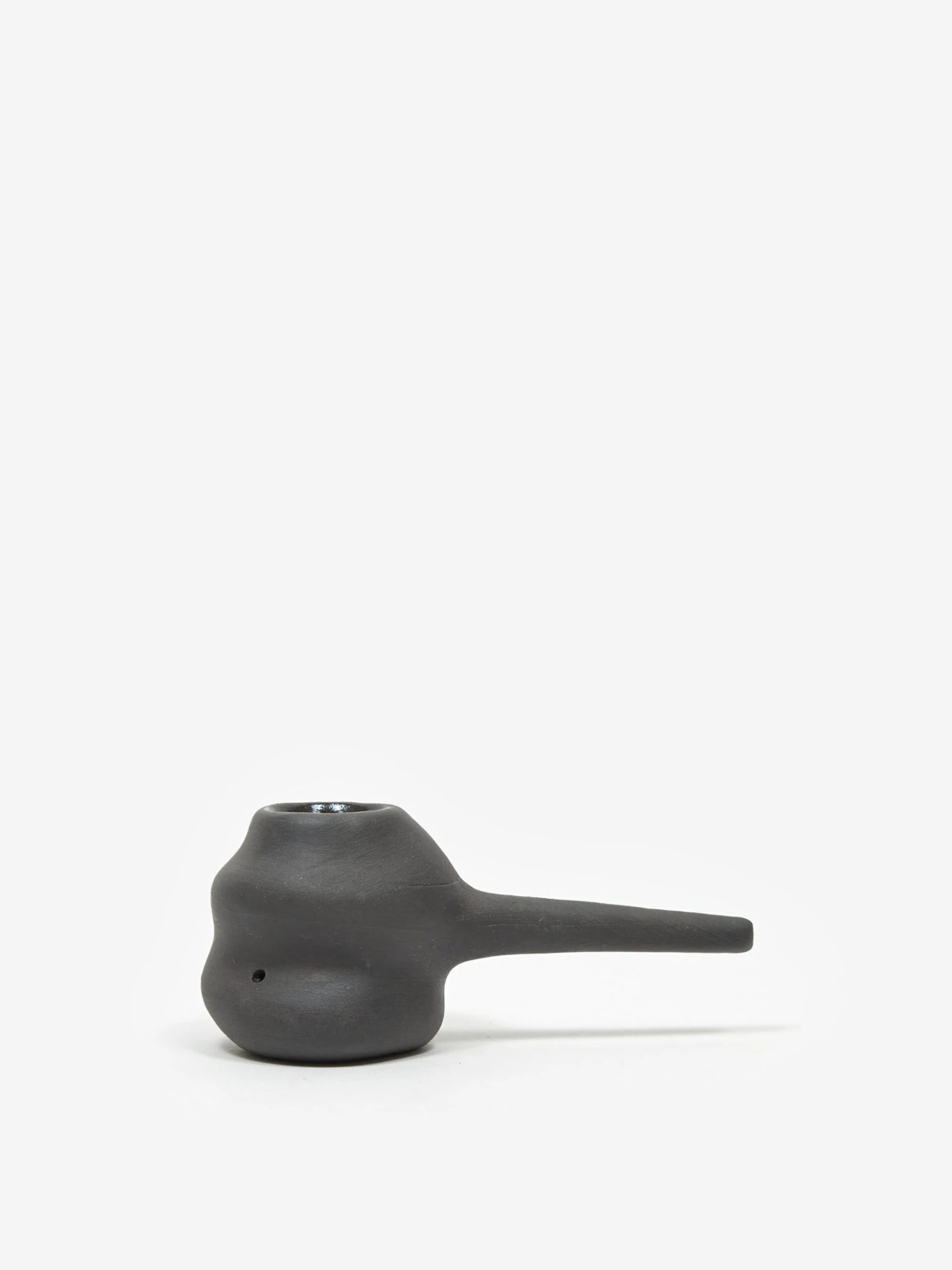 High Minds Handmade Ceramic Single Chamber Pipe - Charcoal 4 High Minds Handmade Ceramic Single Chamber Pipe - Charcoal - Image 4