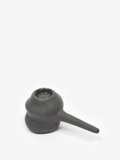 High Minds Handmade Ceramic Single Chamber Pipe - Charcoal
