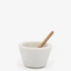 Broste Copenhagen Marina Bowl With Spoon - Marble/Mango Wood