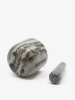Broste Copenhagen Marina Pestle And Mortar - Black Marble -Fine Household Products BROSTE COPENHAGEN MARINA PESTLE AND MORTAR BLACK MARBLE AW23 GOODHOOD 3 scaled