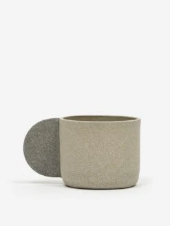 Brutes Ceramic Handmade Large Wide Mug - Light Grey -Fine Household Products BRUTES CERAMIC HANDMADE LARGE WIDE MUG LIGHT GREY SS23 GOODHOOD 36976