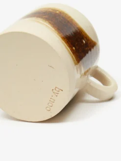 By.noo Handmade Medium Mug - Brown Brushstroke -Fine Household Products BY.NOO HANDMADE MEDIUM MUG BROWN BRUSHSTROKE AW23 GOODHOOD 3 scaled