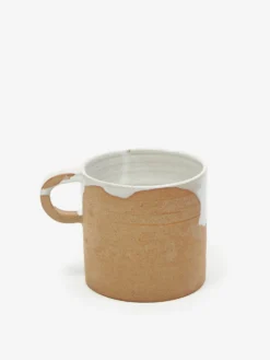By.noo Handmade Medium Mug - White Drip -Fine Household Products BY.NOO HANDMADE MEDIUM MUG WHITE DRIP AW23 GOODHOOD scaled