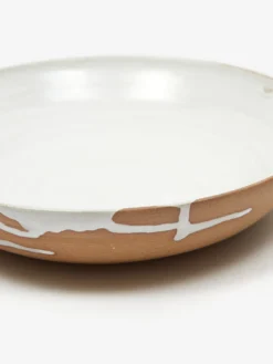 By.noo Handmade Pasta Bowl - White Drip -Fine Household Products BY.NOO HANDMADE PASTA BOWL WHITE DRIP AW23 GOODHOOD 2 scaled