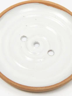 By.noo Handmade Soap Dish - White Drip -Fine Household Products BY.NOO HANDMADE SOAP DISH WHITE DRIP AW23 GOODHOOD 2 scaled