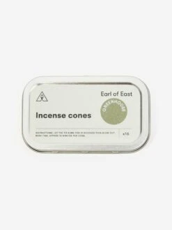 Earl Of East Incense Cones - Greenhouse -Fine Household Products EARL OF EAST INCENSE CONES GREENHOUSE AW23 GOODHOOD 1