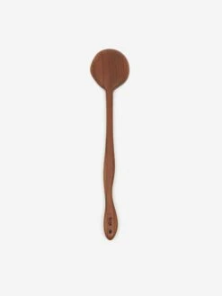 Ferm LIVING Meander Wooden Spoon - 25cm - Dark Brown -Fine Household Products FERM LIVING MEANDER WOODEN SPOON 25CM DARK BROWN SS23 GOODHOOD 1copy