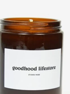 Goods By Goodhood Lifestore Candle 180ml - Stoned Rose -Fine Household Products F GOODHOOD LIFESTORE CANDLE STONED ROSE AW22 GOODHOOD 12732