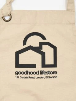 Goods By Goodhood Lifestore Canvas Apron - Natural -Fine Household Products GOODS BY GOODHOOD LIFESTORE CANVAS APRON NATURAL SS23 GOODHOOD 2