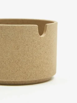 Hasami Porcelain Sugar Pot Natural - 85x55 -Fine Household Products HASAMI PORCELAIN SUGAR POT NATURAL 85X55 SS22 GOODHOOD 120930 scaled