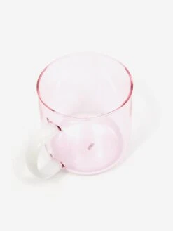 HAY Borosilicate Mug Set Of 2 - Pink With White Handle -Fine Household Products HAY BOROSILICATE MUG SET OF 2 PINK WITH WHITE HANDLE AW23 GOODHOOD 3