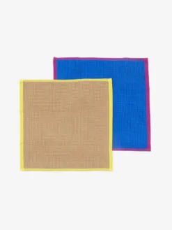 HAY Canteen Dish Cloth Set Of 2 - Blue/Beige