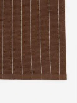 HAY Canteen Tea Towel - Chocolate Pinstripe -Fine Household Products HAY CANTEEN TEA TOWEL CHOCOLATE PINSTRIPE AW23 GOODHOOD 1