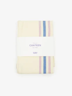 HAY Canteen Tea Towel - Cream/Blue -Fine Household Products HAY CANTEEN TEA TOWEL CREAMBLUE SS24 GOODHOOD scaled