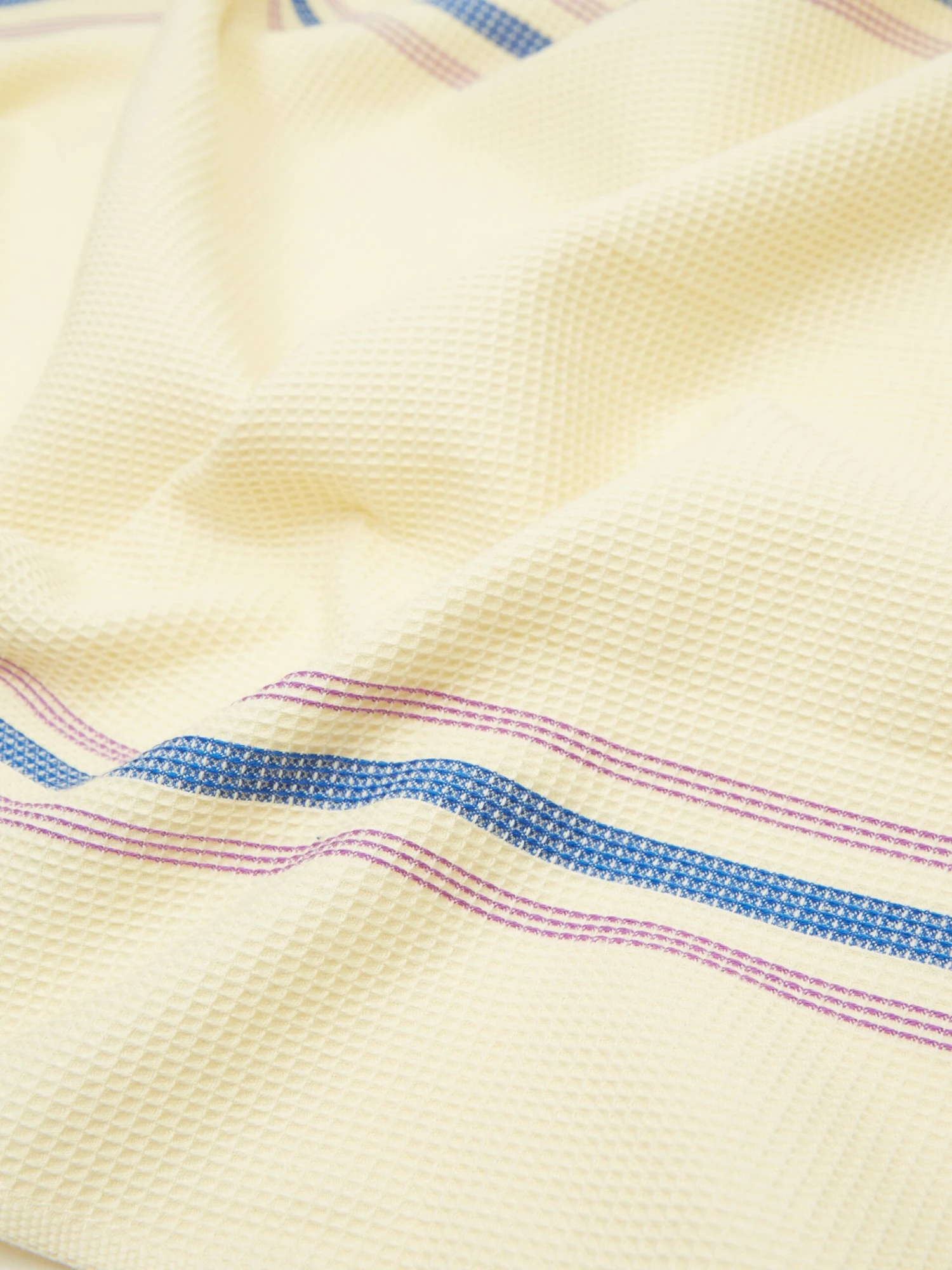 HAY Canteen Tea Towel - Cream/Blue 2 HAY Canteen Tea Towel - Cream/Blue - Image 2