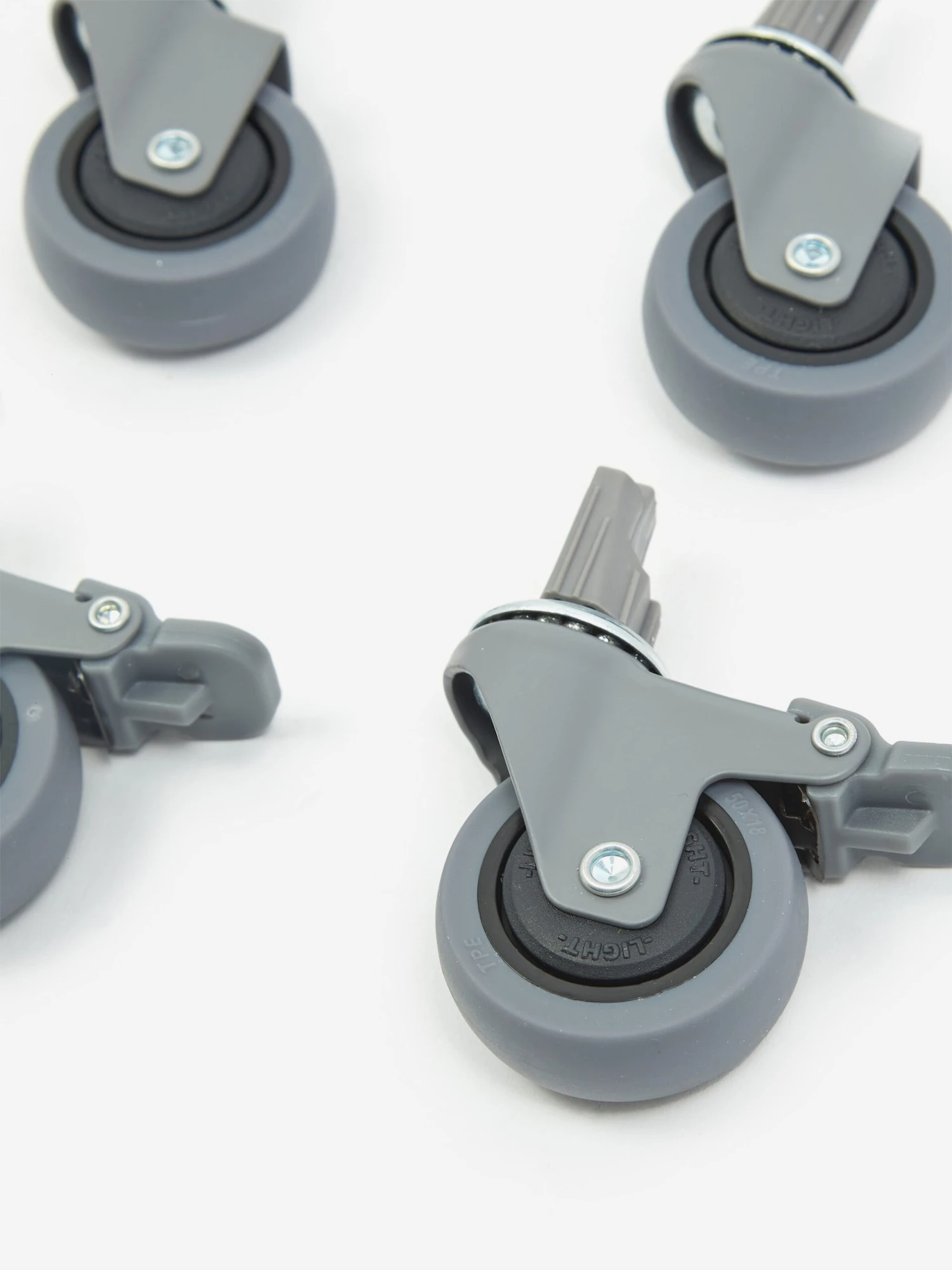 HAY Colour Crate Wheels Medium - Set Of 4 - Grey 2 HAY Colour Crate Wheels Medium - Set Of 4 - Grey - Image 2