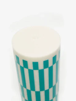 HAY Column Candle Large - Light Grey And Green -Fine Household Products HAY COLUMN CANDLE LARGE LIGHT GREY AND GREEN AW23 GOODHOOD 2 scaled