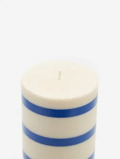 HAY Column Candle - Large - Off-White And Blue 6 HAY Column Candle - Large - Off-White And Blue -Fine Household Products HAY COLUMN CANDLE LARGE OFF WHITE AND BLUE AW23 GOODHOOD 2
