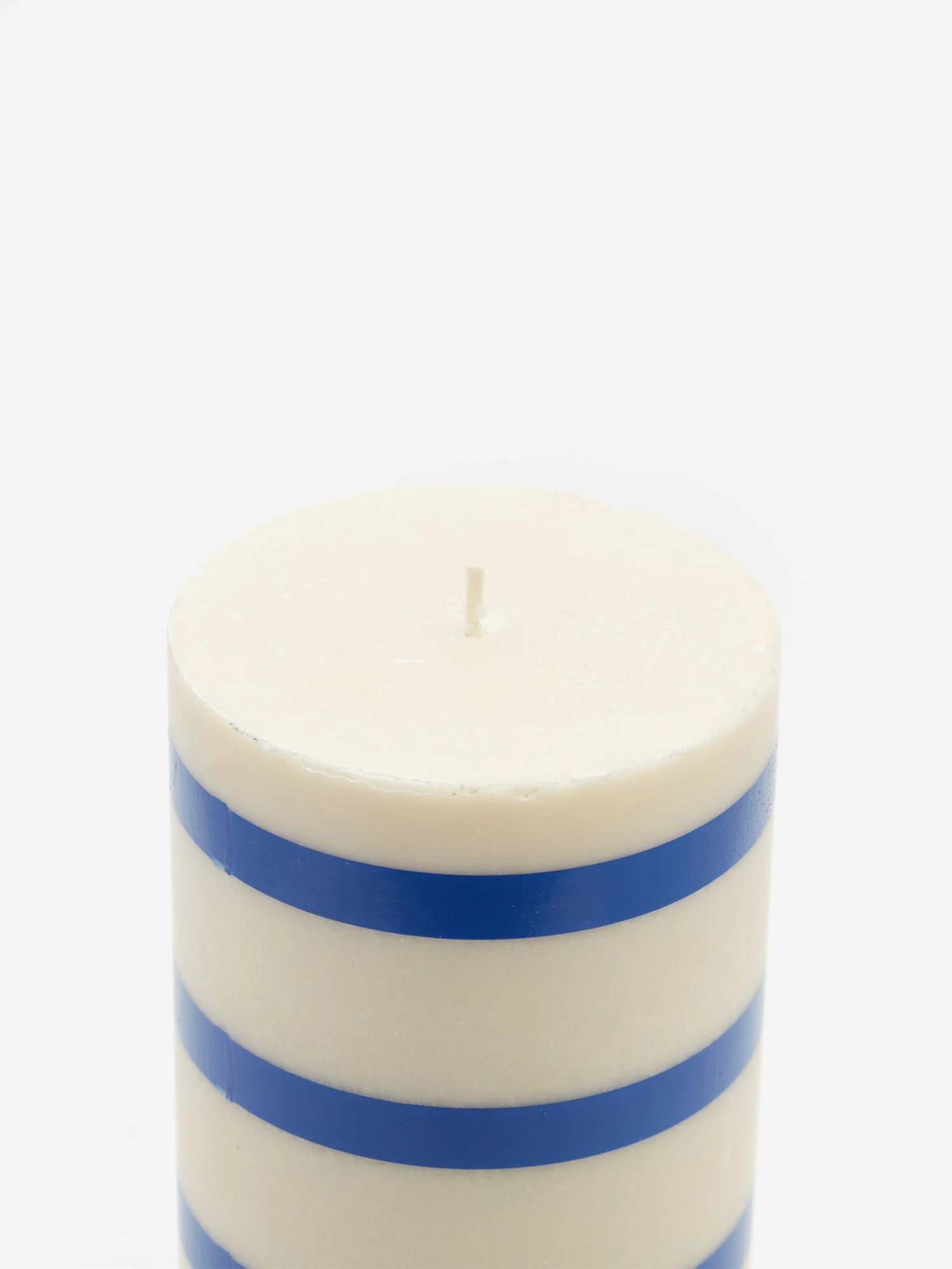 HAY Column Candle - Large - Off-White And Blue 3 HAY Column Candle - Large - Off-White And Blue - Image 3