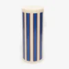 HAY Column Candle Large - Off White, Brown And Blue