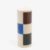 HAY Column Candle - Large - Off-White, Brown, Black And Blue