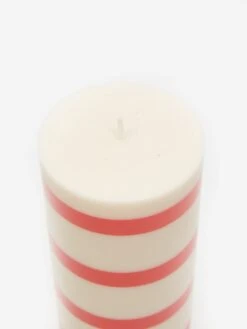 HAY Column Candle Medium - Off White And Red -Fine Household Products HAY COLUMN CANDLE MEDIUM OFF WHITE AND RED AW23 GOODHOOD 2