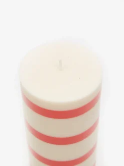 HAY Column Candle Medium - Off White And Red -Fine Household Products HAY COLUMN CANDLE MEDIUM OFF WHITE AND RED AW23 GOODHOOD 2 scaled