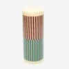 HAY Column Candle Medium - Yellow, Brown, Light Blue And Army