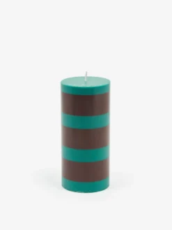 HAY Column Candle - Small - Green And Brown